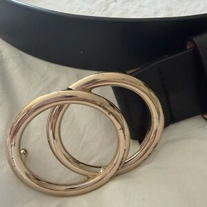 H&M Tan Belt with Black Trim